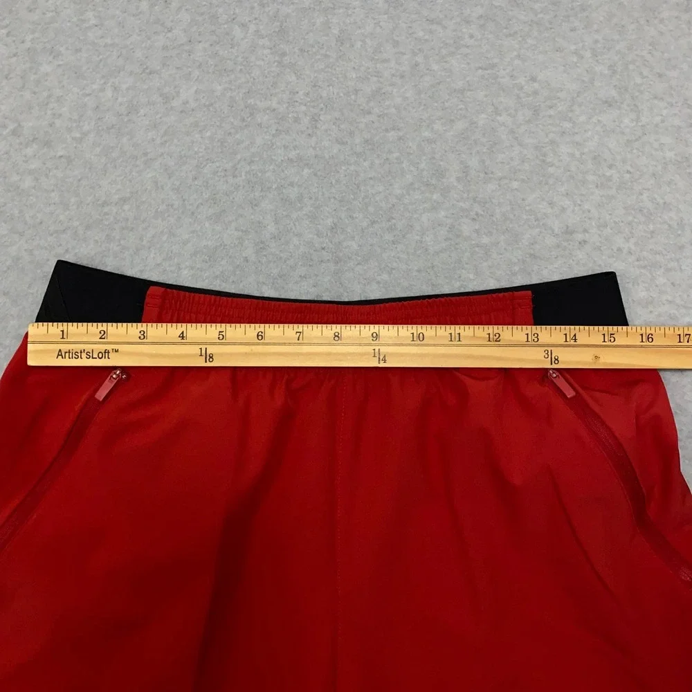 Adidas Axis Woven 4.0 Mens Sz M Red Zip Pocket Running Training Shorts 5